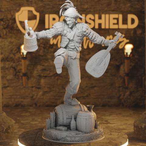Drunk Half-Elf Bard - Brekken Barrel