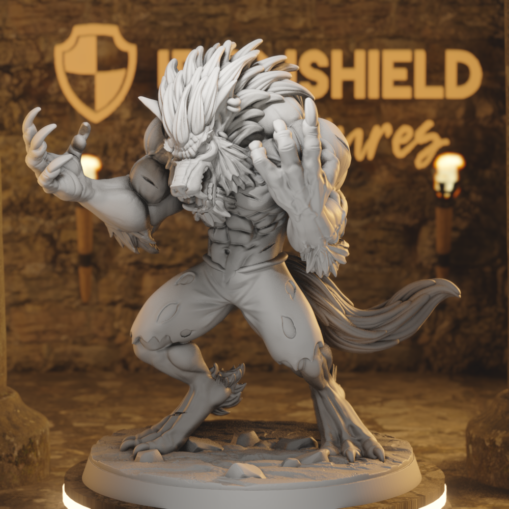 Brule Transforming Werewolf Fighter