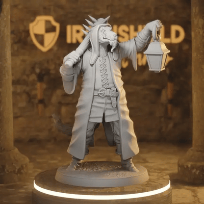 Burrowtown Folk 3 DnD miniature 360 turntable animation
