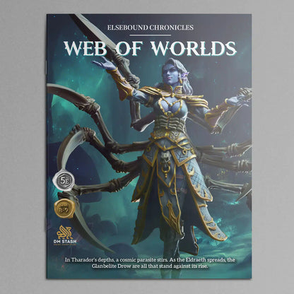 Drow From Beyond - DND 5e Starter Campaign - Full Set 19 Figures + Maps + Characters Sheets D&D