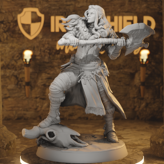 Clan Warrior 4 – Viking Berserker Female Barbarian
