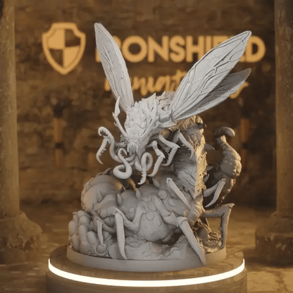 Corpse Bloater Queen DnD miniature 360 turntable animation