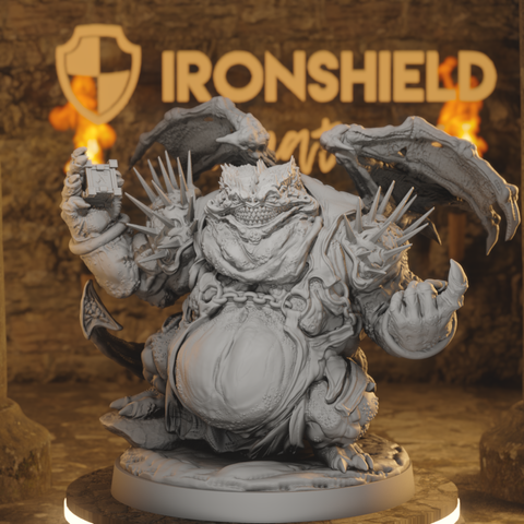 Courtier of Greed - Bloated Demon Fiend Avarice Devil Coinmonger of Hellswake