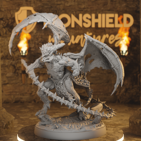 Courtier of Wrath - Winged Demon Fiend Twin-Chain Brute of Hellswake Court