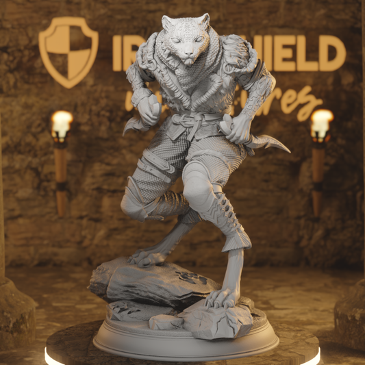 Tabaxi Beastfolk Snow Leopard Rogue - Curatio