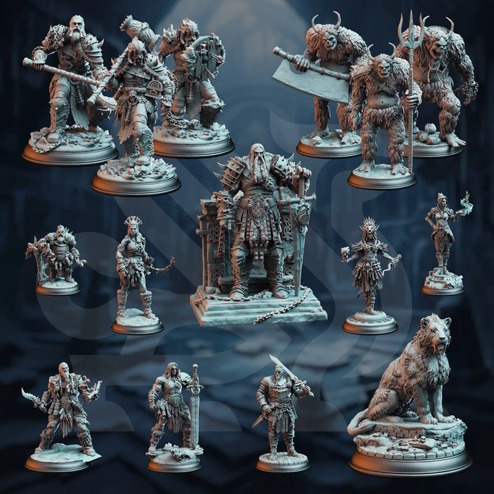 Eine kolossale Bedrohung – DND 5e Starter-Kampagne – Komplettset mit 15 Figuren + Karten + Charakterblättern D&amp;D 