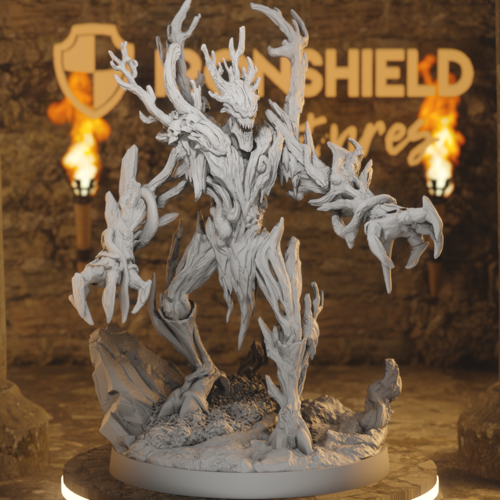 Deeproot Stalker 1 Plant DnD miniature 3D printed resin tabletop RPG figure