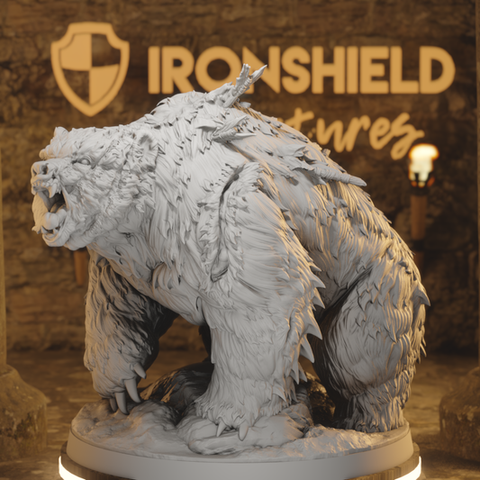 Dire Bear 1 – Ferocious Beast Forest Monster Roaring Pose