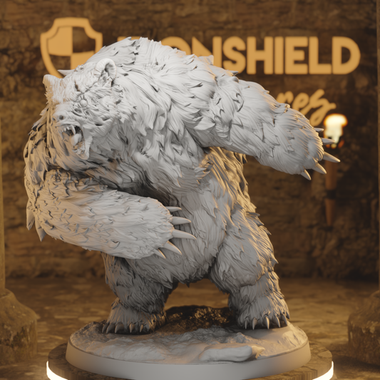 Dire Bear 3 – Savage Dire Bear Mid-Swing Pose