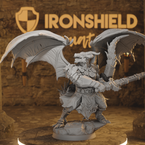 Dreadscale Warlord with Wings – Dragon Monstruo Comandante
