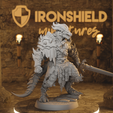 Dreadscale Raider Variante 1 – Dragonborn Bestia Luchador
