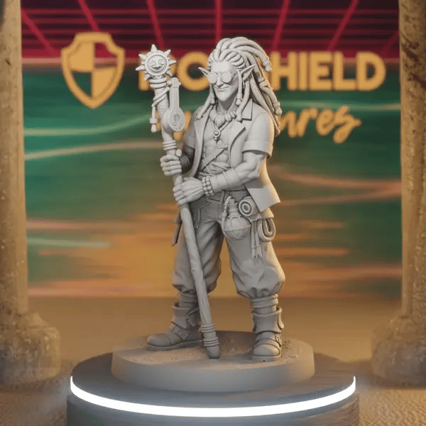 Dylan Sunroot DnD miniature 360 turntable animation