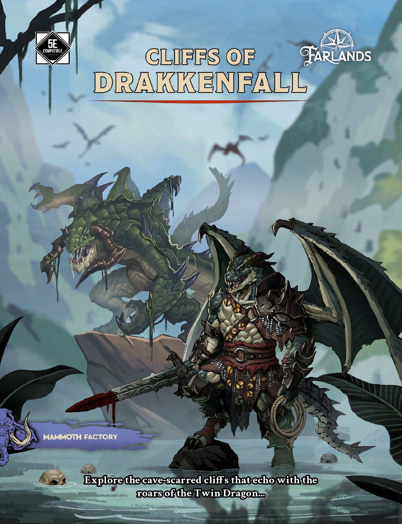 Cliffs of Drakkenfall - DND 5e Starter Campaign - Full Set 19 Figures + Maps