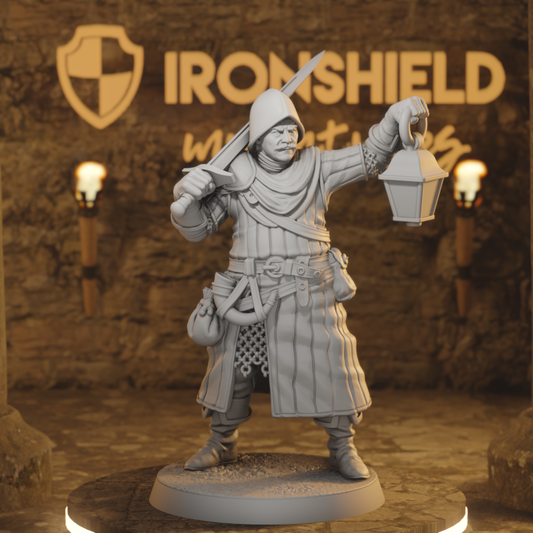 Farlands Militia 5 – Lantern Watchman Patrol Guard Human