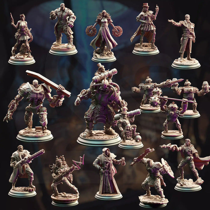 Cogs of Revolution – DND 5e Starter-Kampagne – Komplettset mit 16 Figuren + Karten + Charakterbögen D&amp;D 