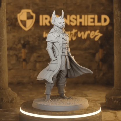 Fidigree the Moist DnD miniature 360 turntable animation