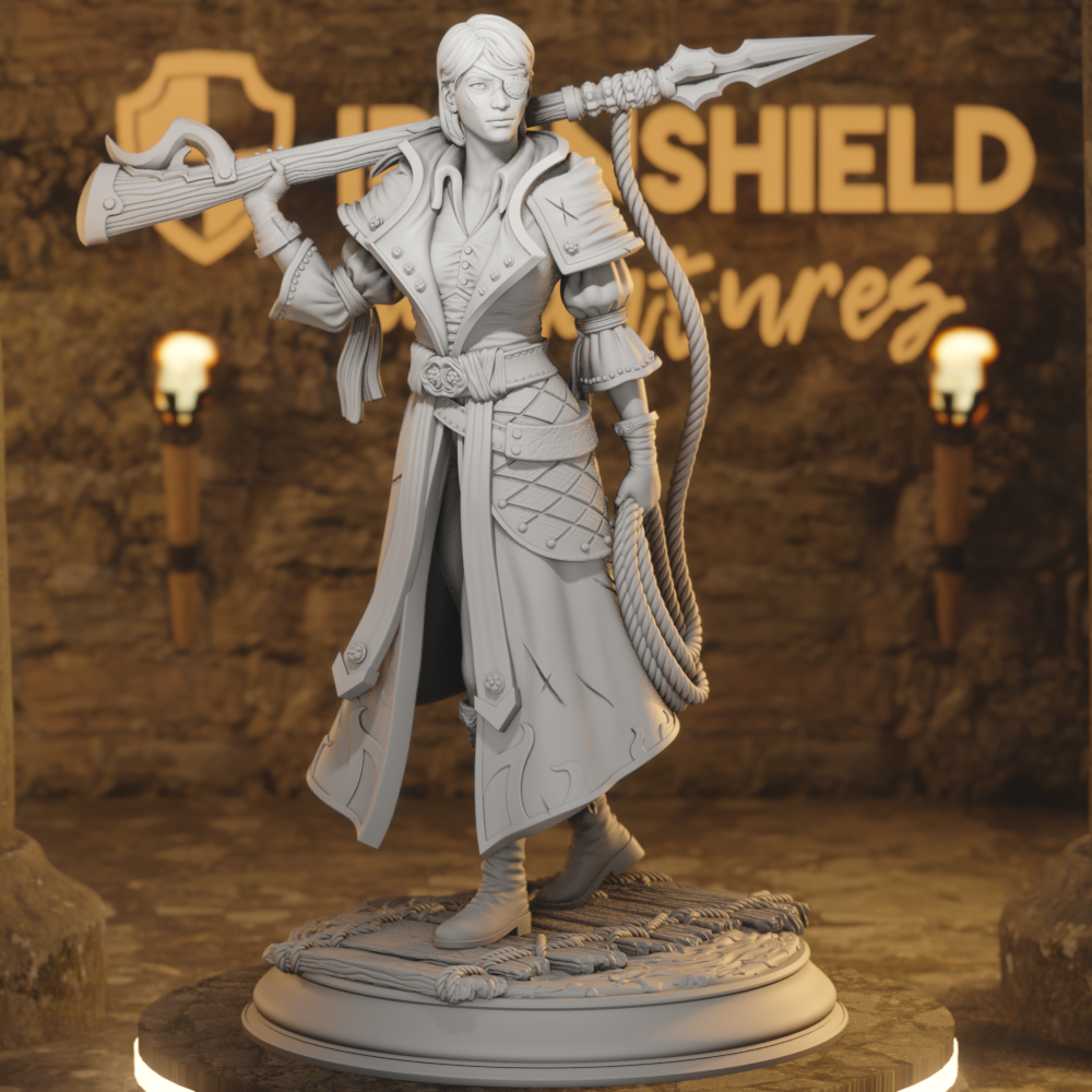 Fiona – Female Captain Ranger Sharpshooter Pirate – IronShield Army