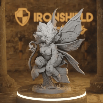 Flower Matron DnD miniature 360 turntable animation