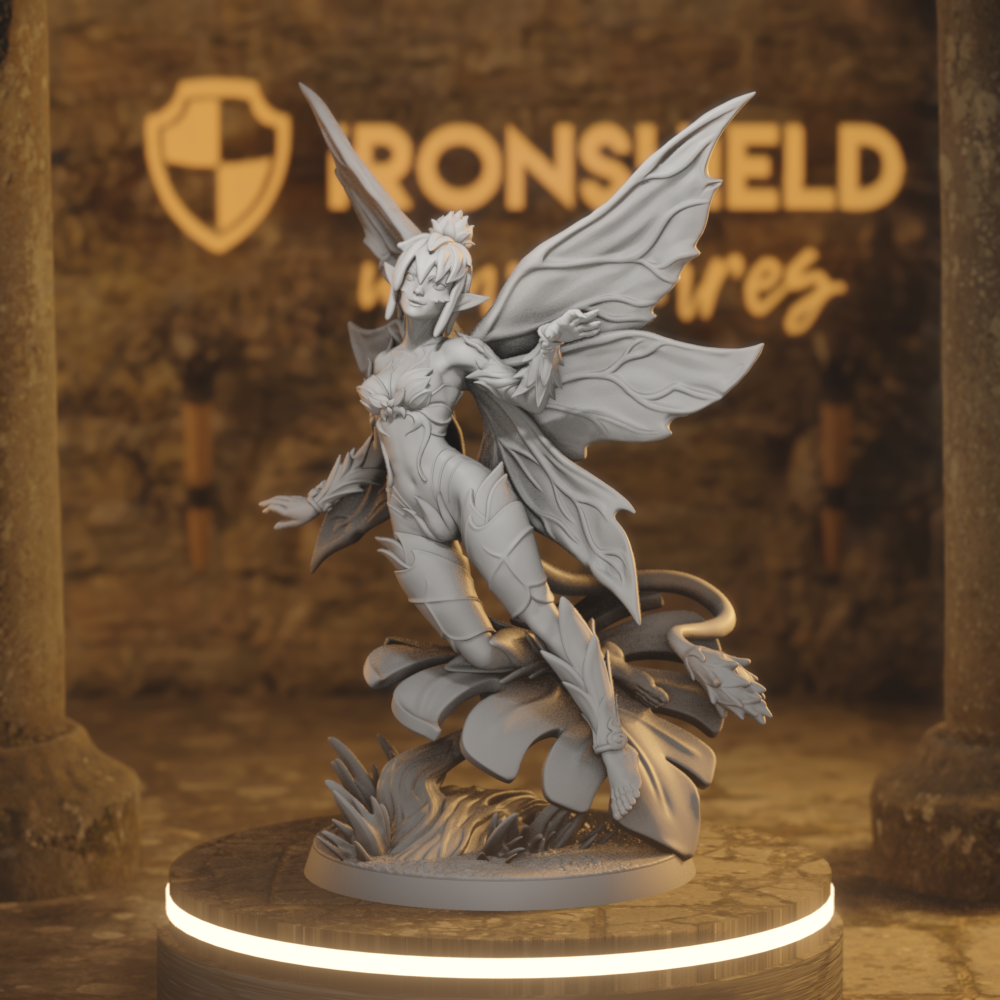 Flower Sprite 1 Fey DnD miniature 3D printed resin tabletop RPG figure