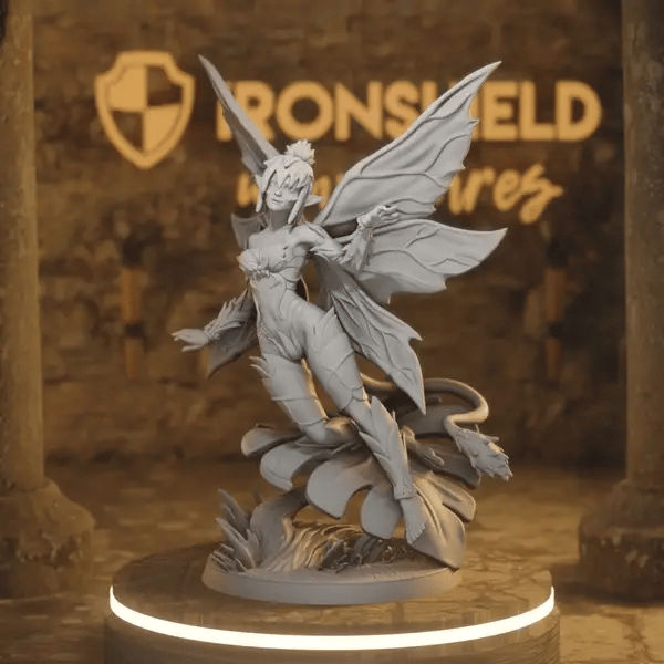 Flower Sprite 1 DnD miniature 360 turntable animation