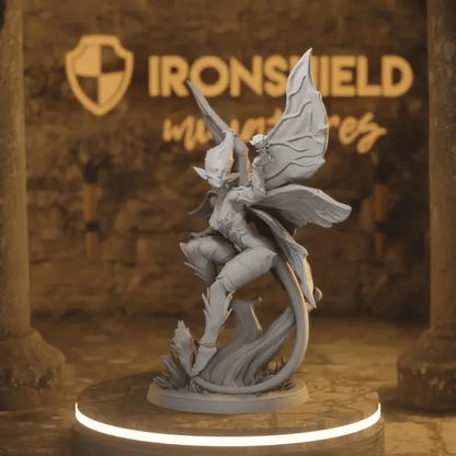 Flower Sprite 3 DnD miniature 360 turntable animation