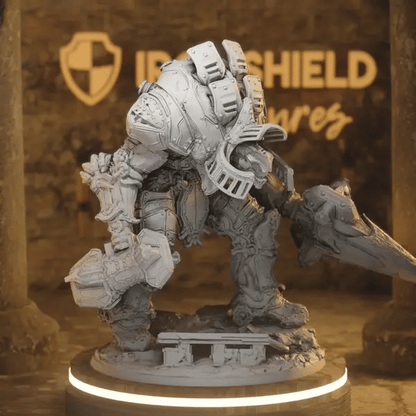 Forgeborn Devastator DnD miniature 360 turntable animation