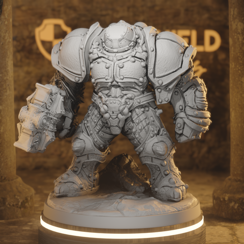 Forgeborn Juggernaut - Riveted Warforged Construct Brute Heavy Infantry Golem