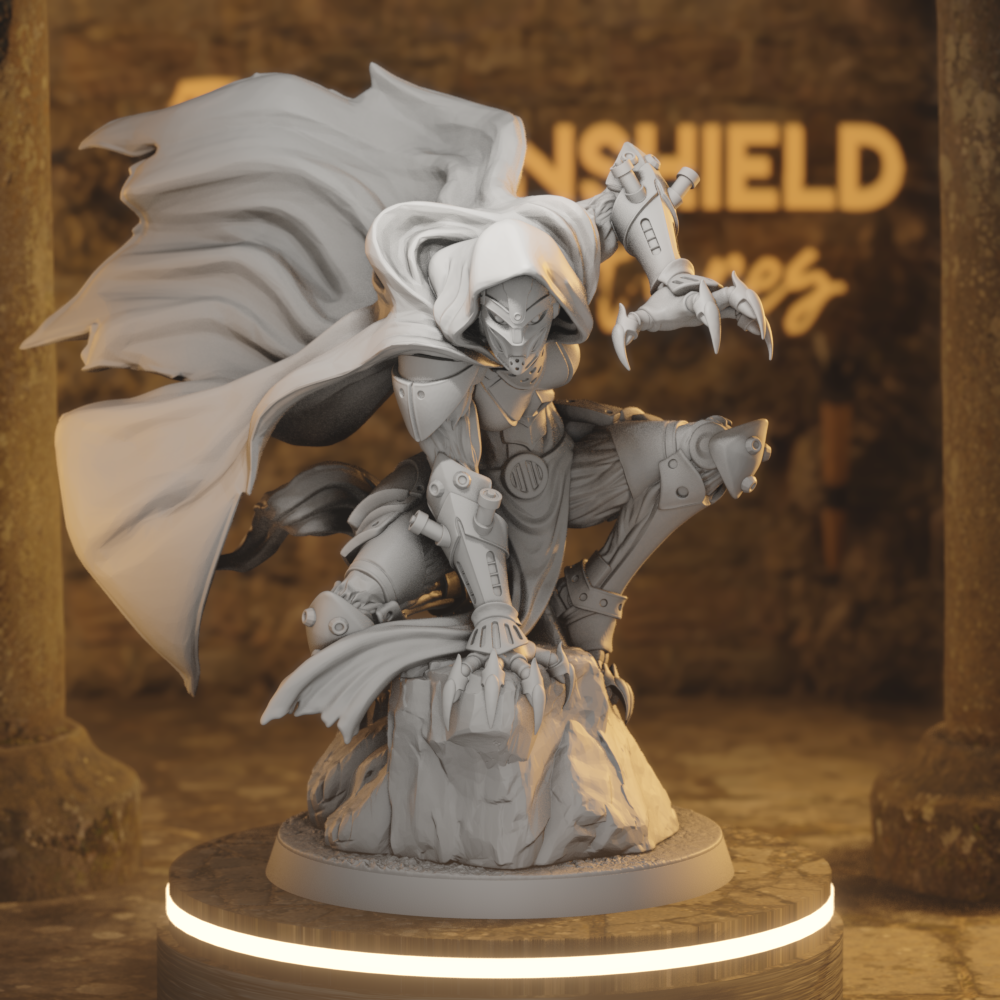 Forgeborn Neutralizer Construct Rogue DnD miniature 3D printed resin tabletop RPG figure