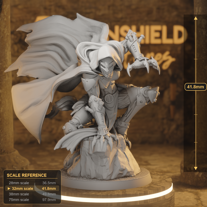 Forgeborn Neutralizer Construct Rogue DnD miniature 3D printed resin tabletop RPG figure