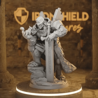 Forgeborn Paragon DnD miniature 360 turntable animation