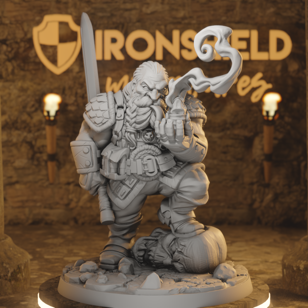 Garaldir - Dwarf Witcher Smoke Barbarian