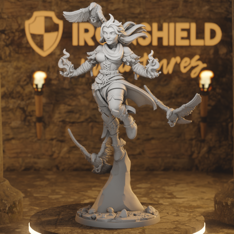 Genevieve Female Druid Bird Charmer Shaman