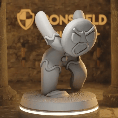 Gingerbrute 3 DnD miniature 360 turntable animation