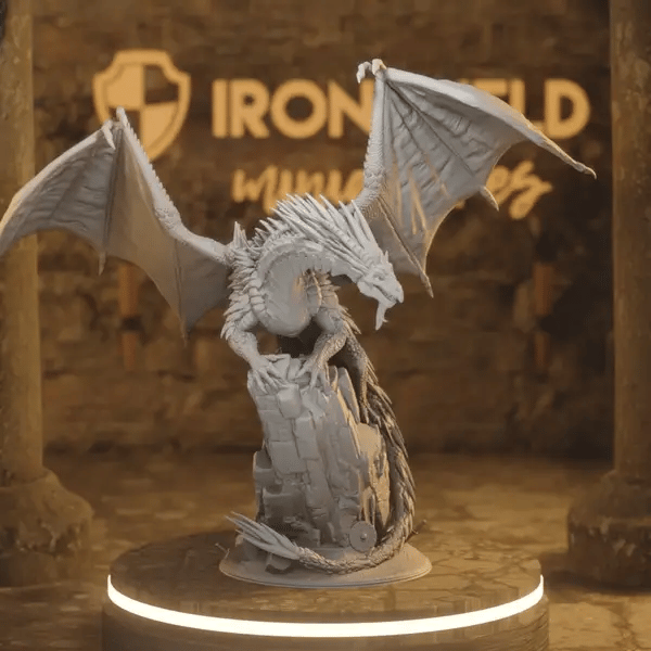 Gintharax DnD miniature 360 turntable animation