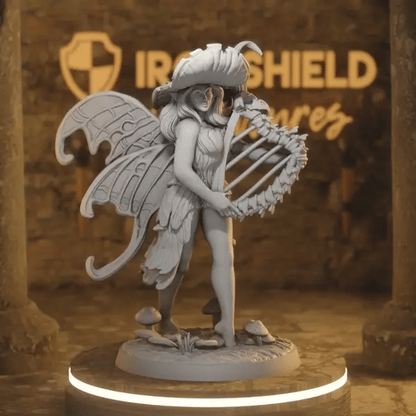 Glade Minstrel 2 DnD miniature 360 turntable animation