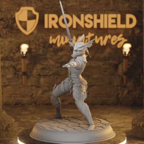 Golden Griffin Vanguard Knight Fighter