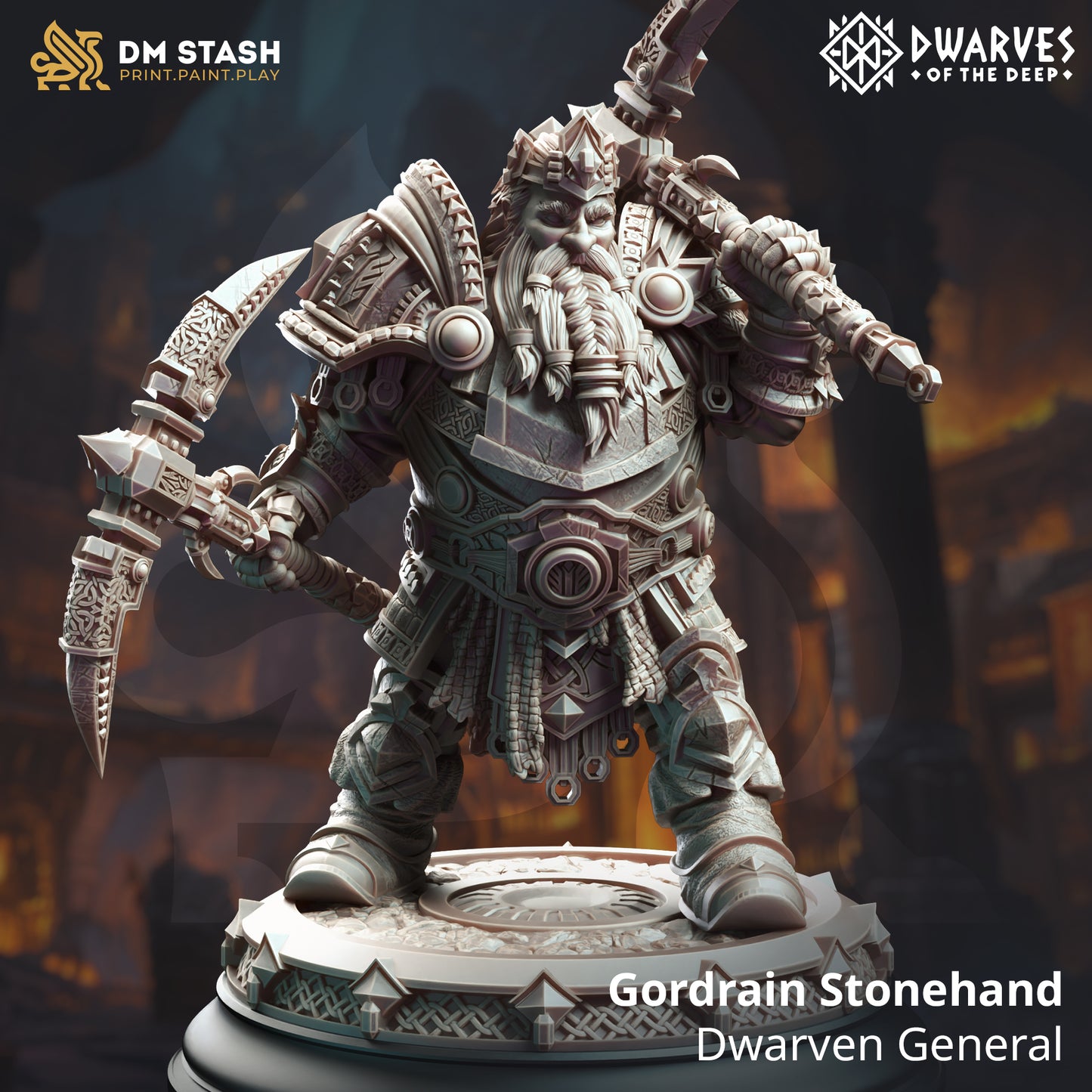 Gordrain - Dwarven General Dwarf