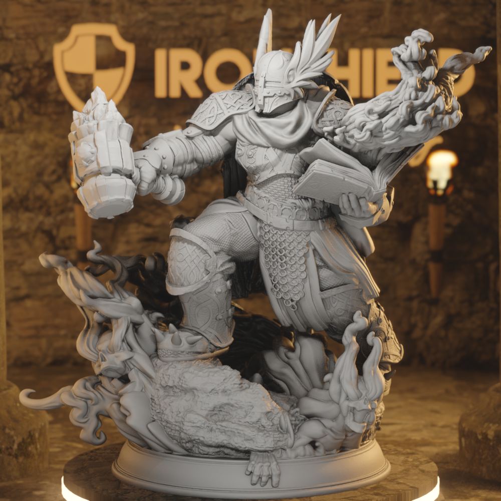 Fiery Forge Cleric - Gorozai with hammer