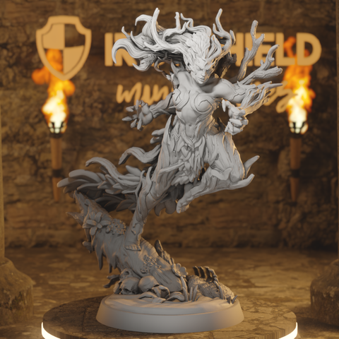 Graveroot Druid - Antlered Dryad Druid Witch of the Whisperwood Deep Grove