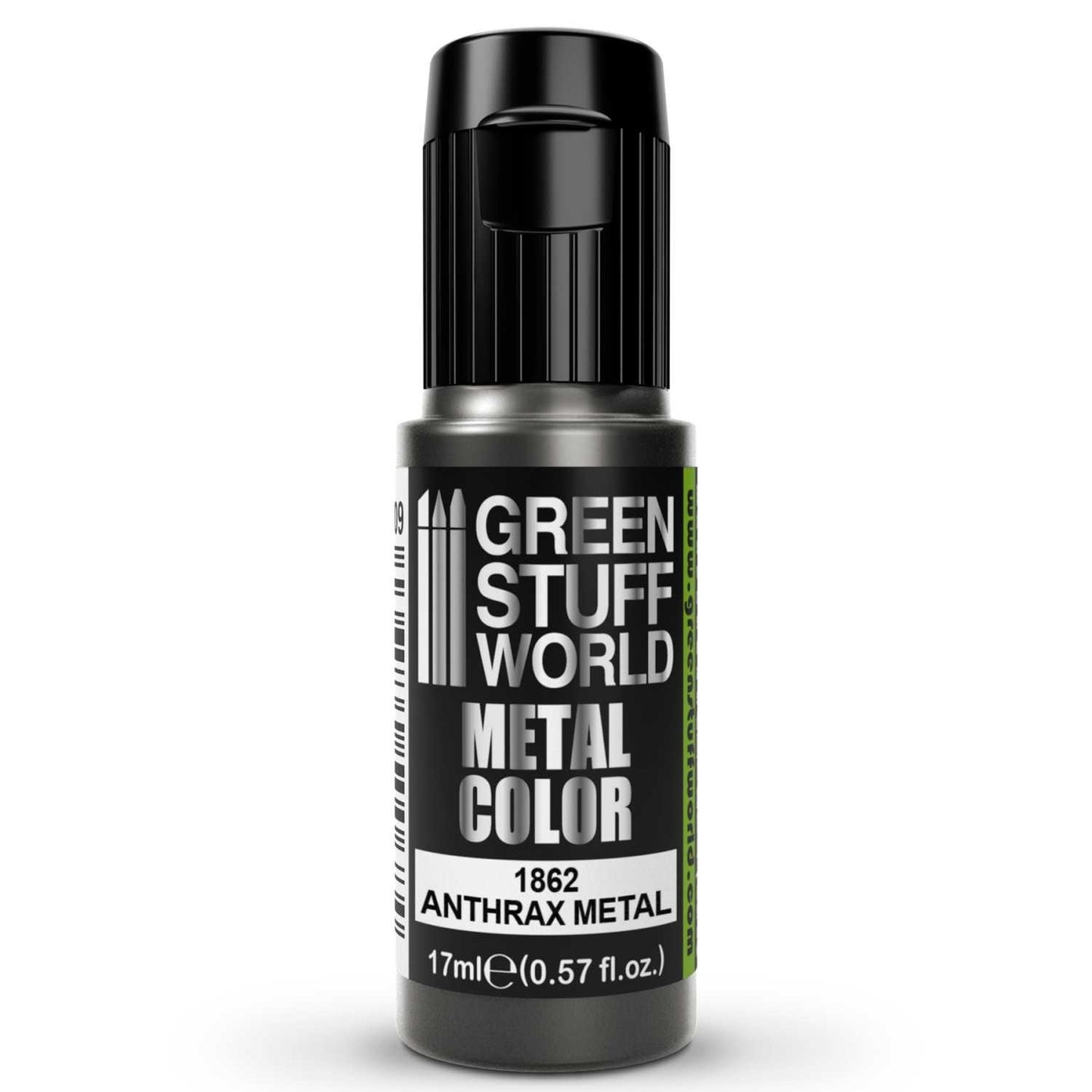 Green Stuff World Acrylic Metal Paint - ANTHRAX METAL 17ml - view 2