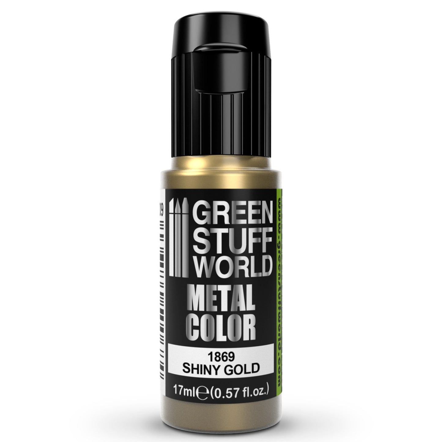 Green Stuff World Acrylic Metal Paint - SHINY GOLD 17ml - view 2