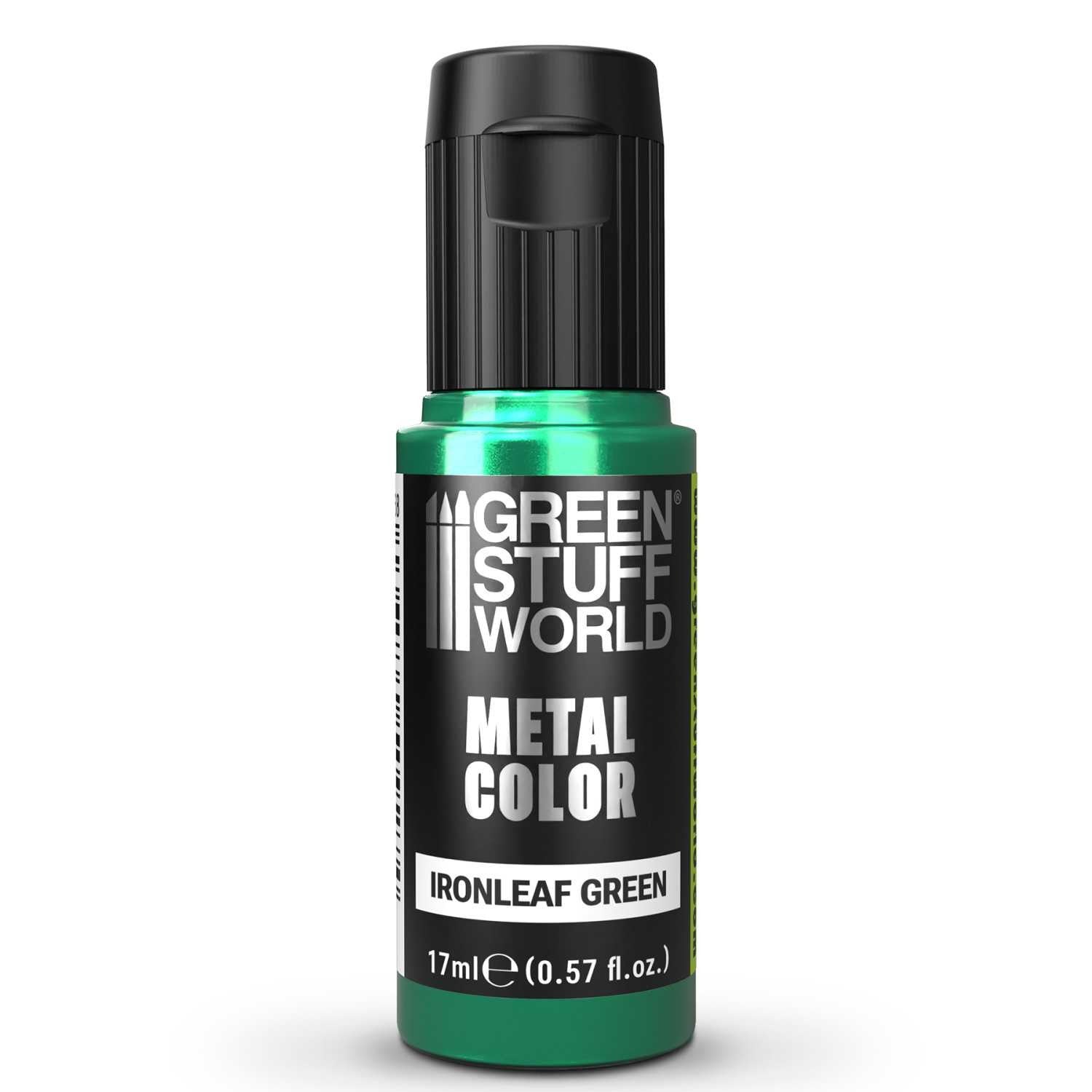 Green Stuff World Acrylic Metal Paint VIVID Ironleaf Green 17ml - view 2