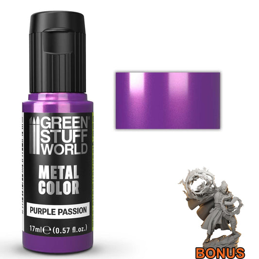 Green Stuff World Acrylic Metal Paint VIVID Purple Passion 17ml