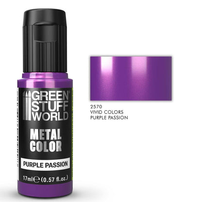 Green Stuff World Acrylic Metal Paint VIVID Purple Passion 17ml - view 3