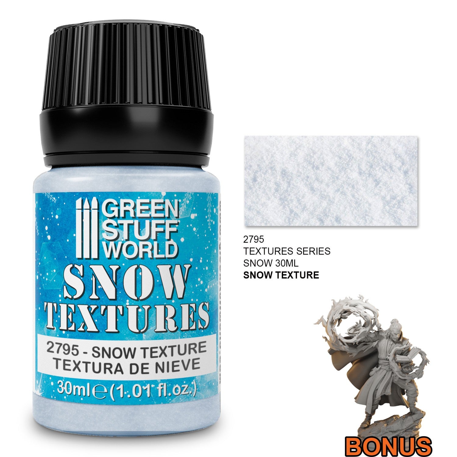Green Stuff World Acrylic Snow Texture 30ml