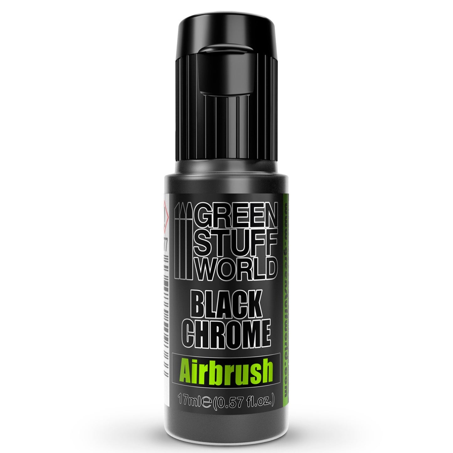 Green Stuff World Airbrush DARK Chrome Metal Paint 17ml - view 2