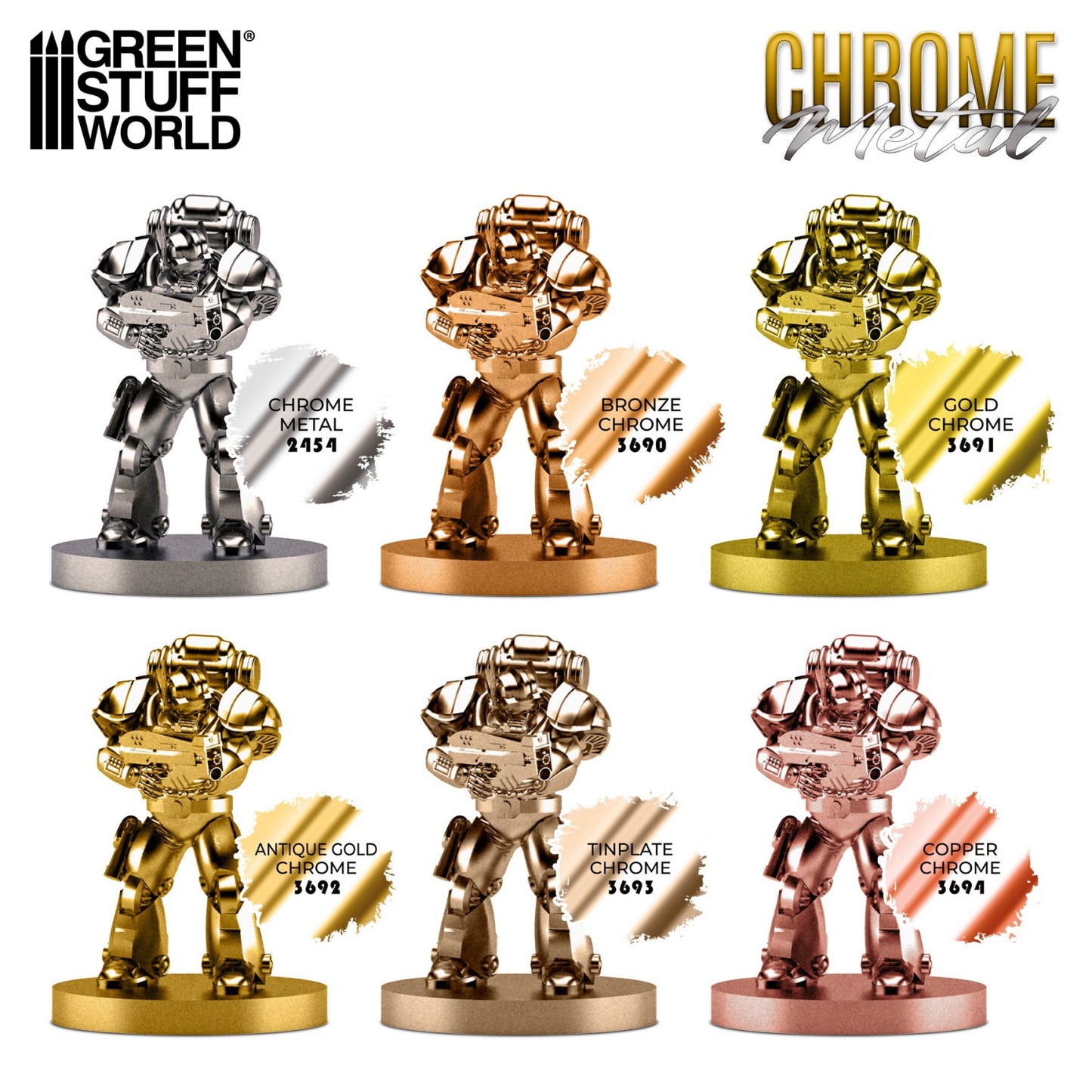 Green Stuff World Chrome Metal Paint - ANTIQUE GOLD COLOR 17ml - view 4