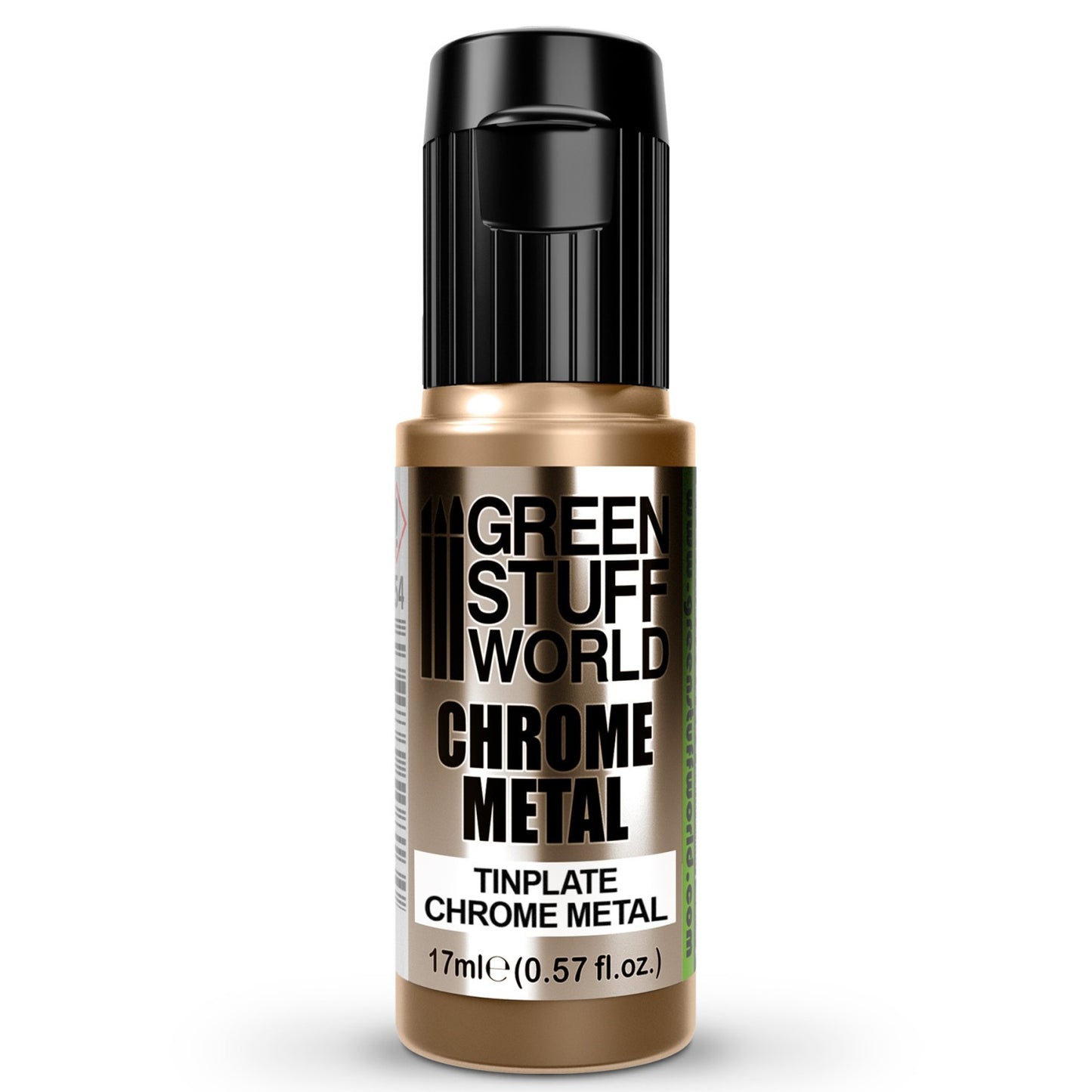 Green Stuff World Chrome Metal Paint - TINPLATE COLOR 17ml - view 2