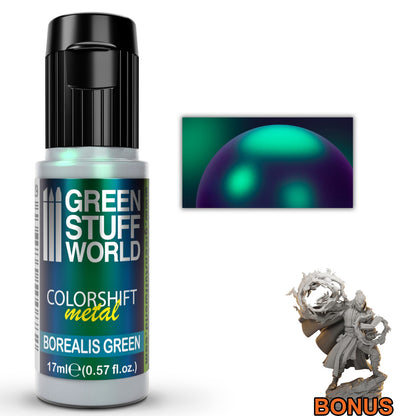 Green Stuff World Colorshift Chameleon Paint Borealis Green 17ml