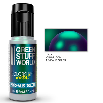 Green Stuff World Colorshift Chameleon Paint Borealis Green 17ml - view 3